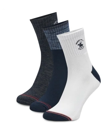 Sosete barbati,  set 3 perechi, negru, 43-46