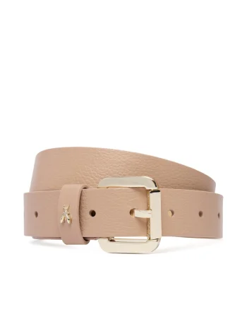 Curea de dama,  piele naturala, bej, L INTL