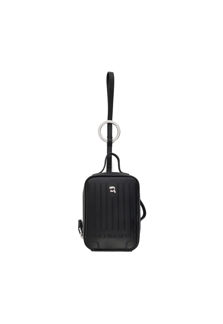 Breloc femei,  piele ecologica, negru, One Size INTL