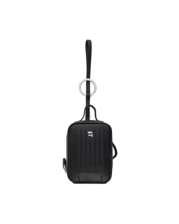 Breloc femei,  piele ecologica, negru, One Size INTL