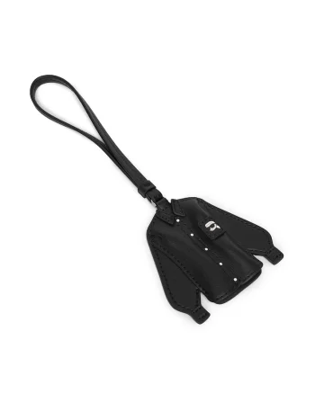 Breloc femei,  piele ecologica, negru, One Size INTL