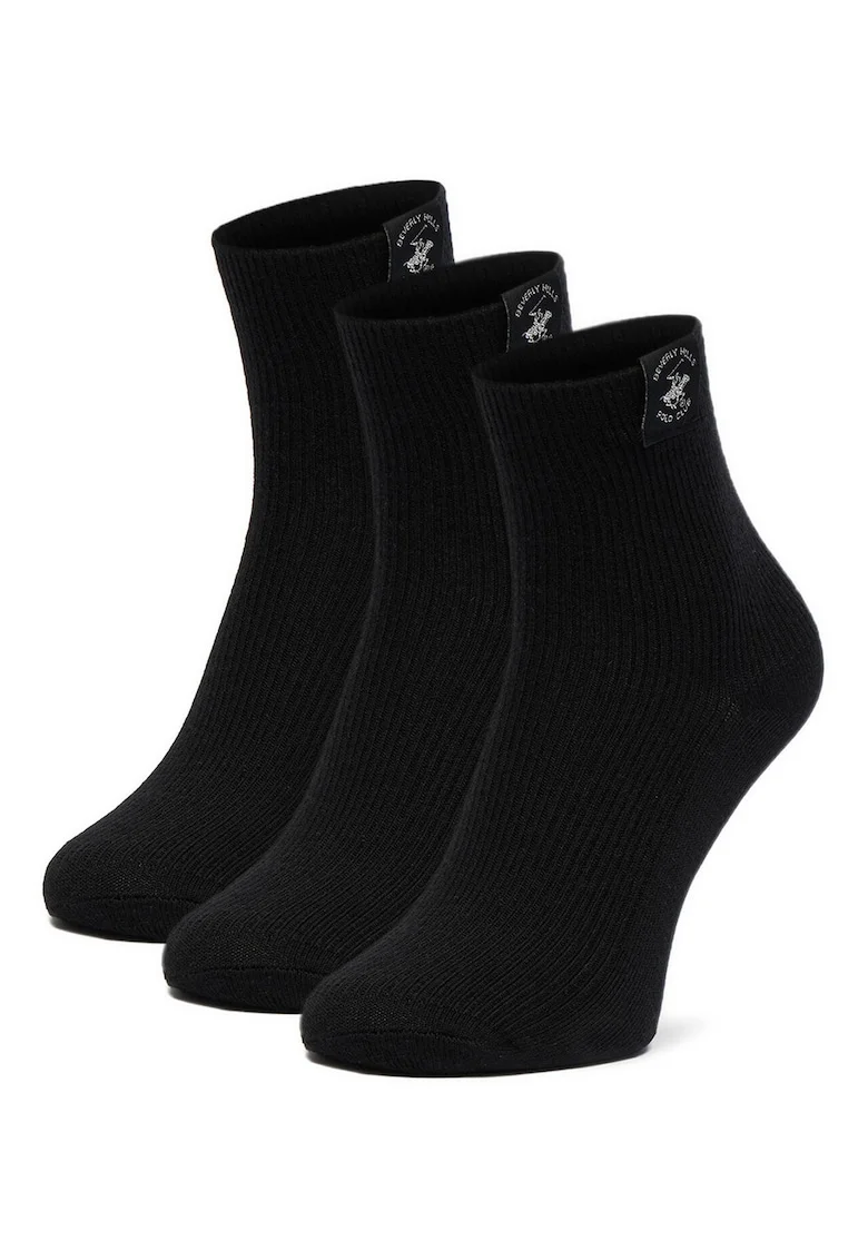 Sosete dama,  set 3 perechi, negru, 35-38