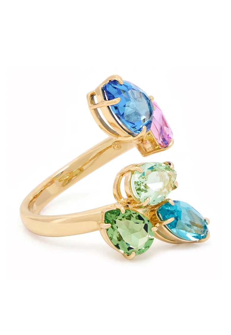 Inel dama,  multicolor, 55