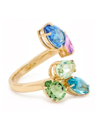 Inel dama,  multicolor, 55