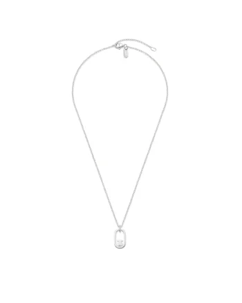Colier dama,  plastic, One Size, Argintiu