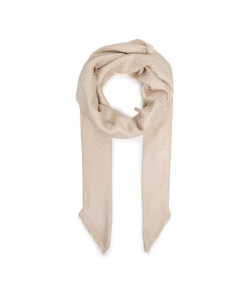Esarfa dama,  tkanina, bej, One Size INTL
