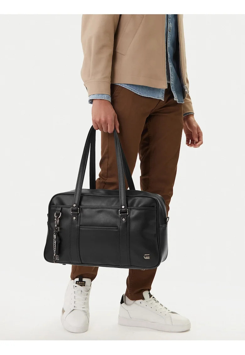 Geanta laptop barbati,  neagra, One Size INTL