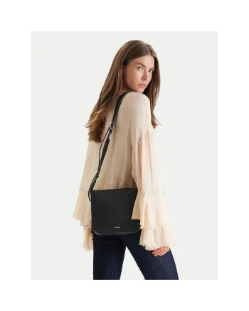 Geanta dama,  piele naturala, neagra, One Size INTL