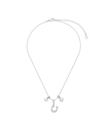 Colier dama,  argintiu, plastic, One Size INTL