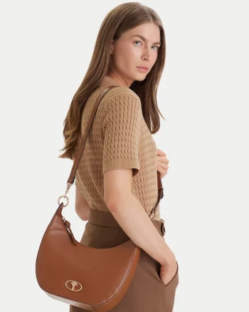 Geanta dama,  maro, piele naturala, One Size INTL