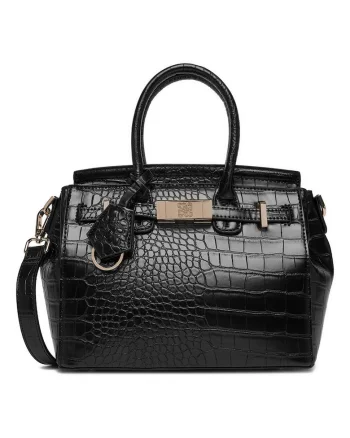 Geanta dama,  croco, negru, One Size INTL