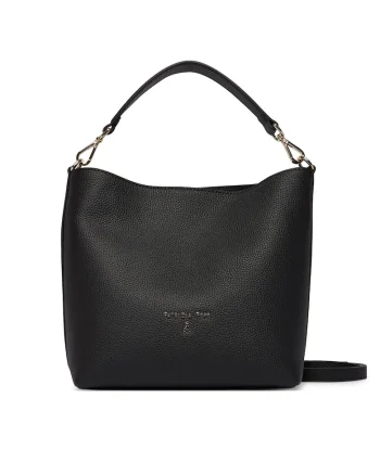 Geanta dama,  piele naturala, neagra, One Size INTL