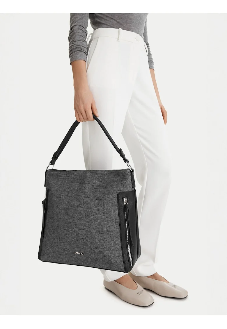 Geanta dama,  tkanina, negru, One Size INTL