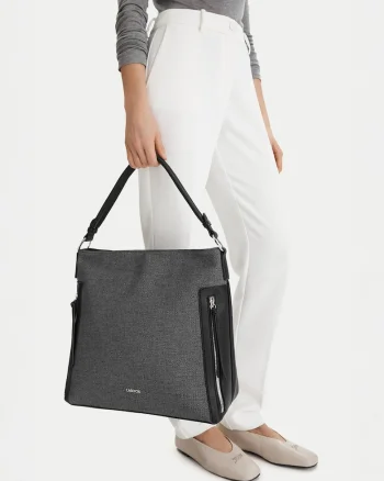 Geanta dama,  tkanina, negru, One Size INTL