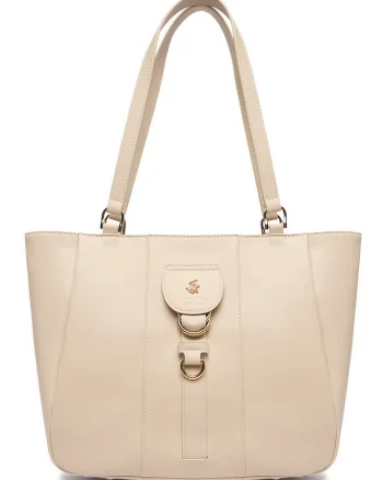 Geanta shopper,  bej, One Size INTL