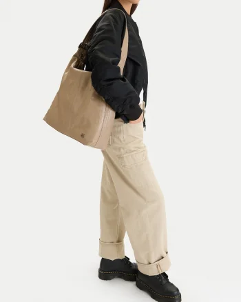 Geanta dama,  tkanina, bej, One Size INTL