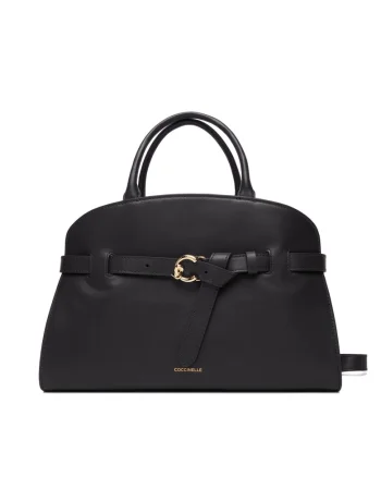 Geanta dama,  piele naturala, set cu sac de protectie, Albastru