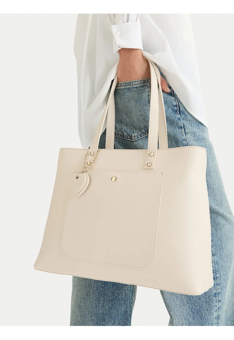 Geanta shopper,  bej, One Size INTL