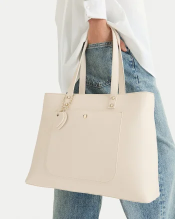 Geanta shopper,  bej, One Size INTL