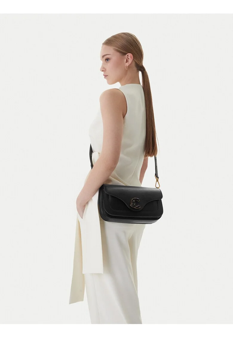 Geanta dama,  piele naturala, negru, One Size INTL