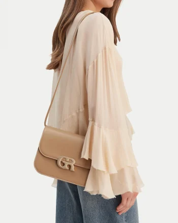 Geanta dama,  tkanina, bej, One Size INTL