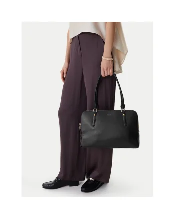 Geanta dama,  piele naturala, negru, One Size INTL