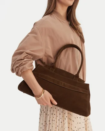 Geanta dama,  piele naturala, maro, One Size INTL