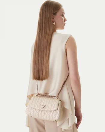 Geanta dama,  ecru, piele ecologica, One Size INTL