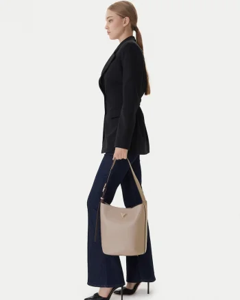 Geanta dama,  ecologica, bej, One Size INTL, set cu toreba suplimentara