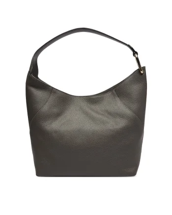 Geanta dama,  piele naturala, One Size, Gri
