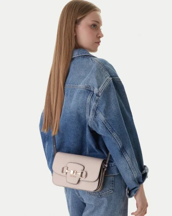 Geanta dama,  ecru, piele ecologica, One Size INTL