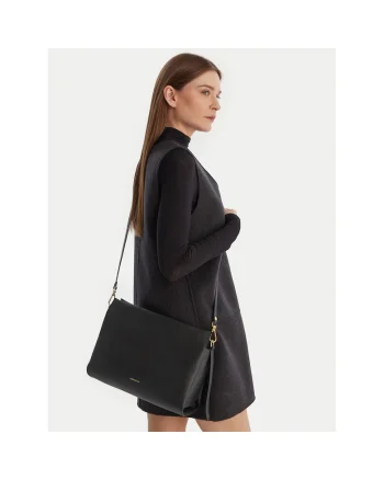 Geanta dama,  piele naturala, neagra, One Size INTL