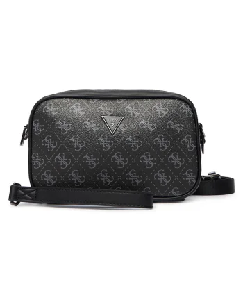 Saszetka  piele ecologica, negru, One Size INTL