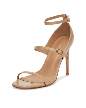 Sandale dama,  stiletto, bej