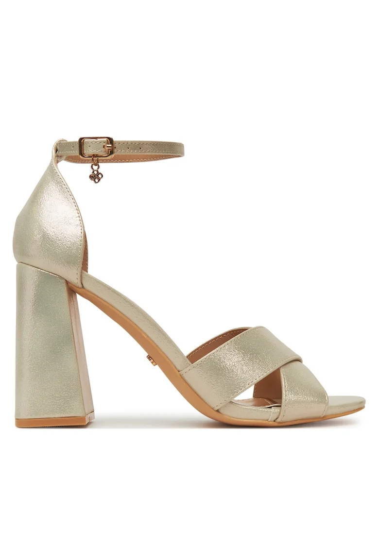 Sandale dama,  clasic, auriu
