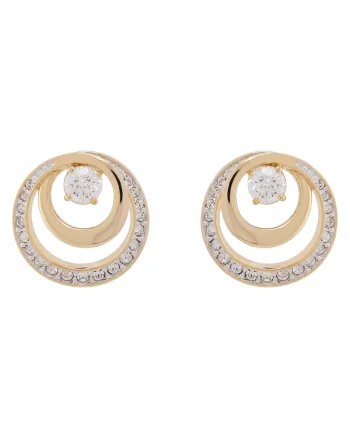 Cercei dama,  auriu, plastic, One Size INTL