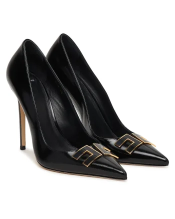 Pantofi dama,  stiletto, negru, piele naturala