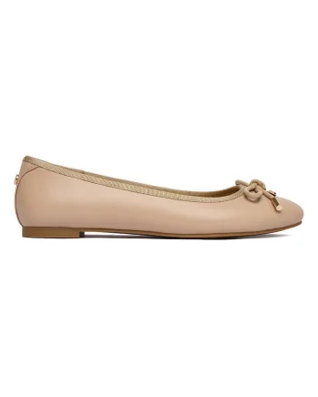 Balerini dama CLUB-EO-CD25-184-1,  Piele naturala, Bej