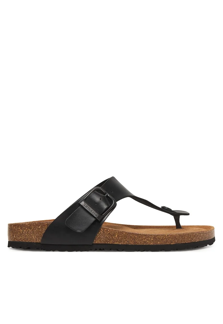 Slapi dama,  piele ecologica, negru