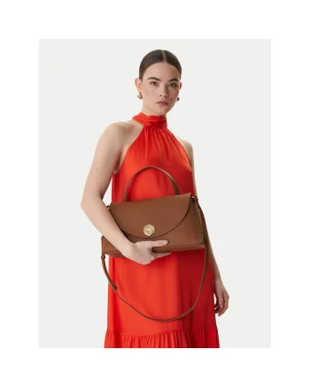Geanta dama,  piele naturala, maro, One Size INTL
