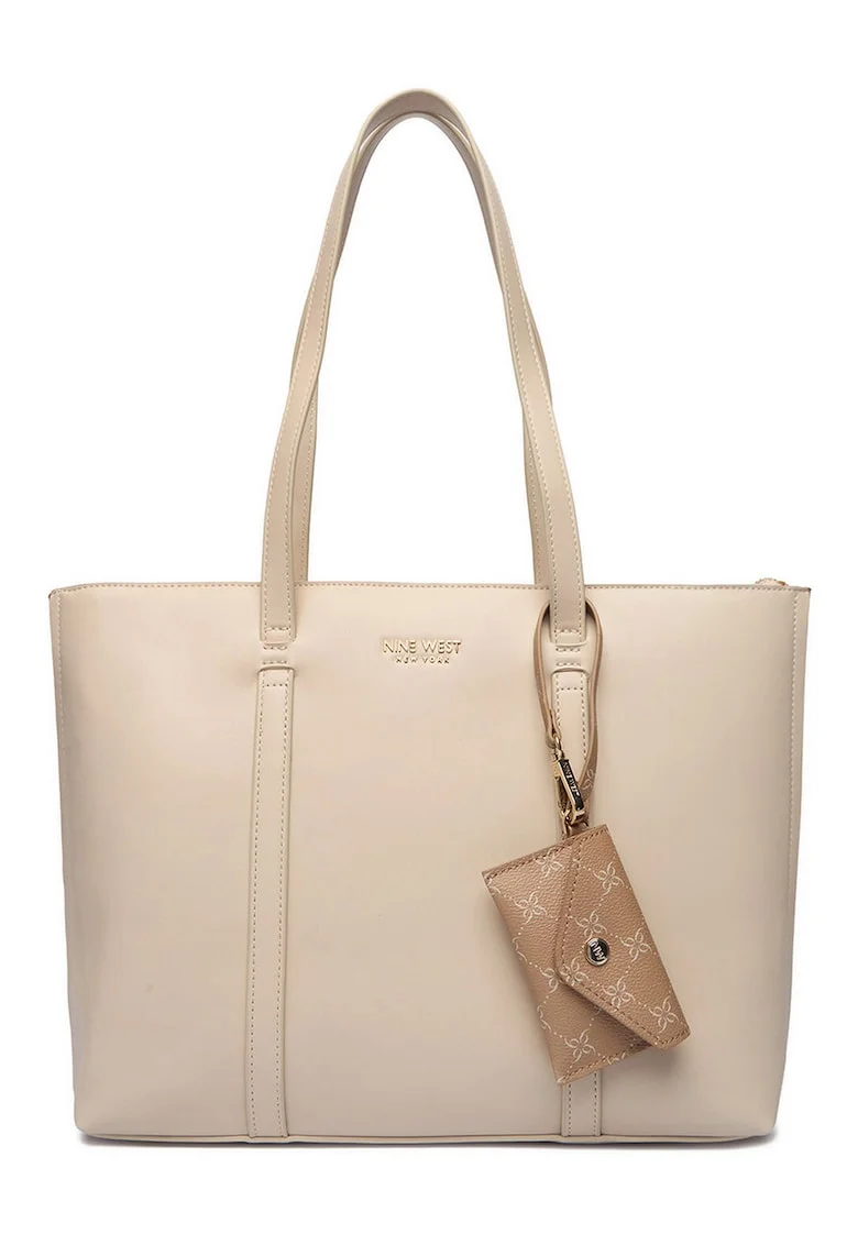 Geanta dama,  bej, One Size INTL, cu saszeta detasabila
