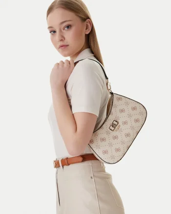 Geanta dama,  ecru, piele ecologica, One Size INTL