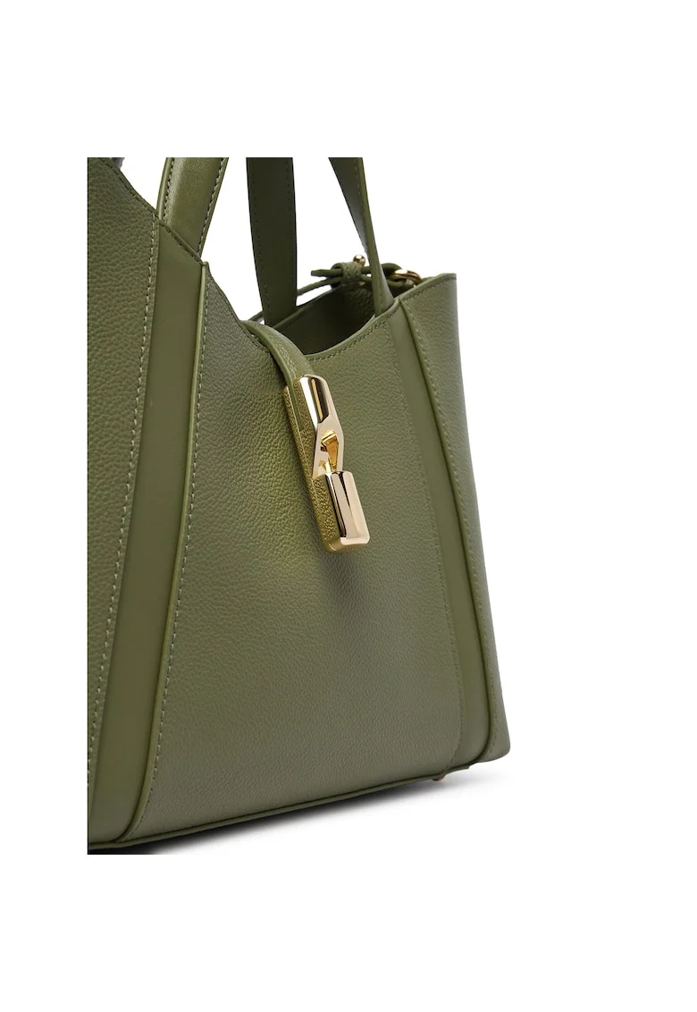 Geanta dama,  piele naturala, verde, One Size INTL