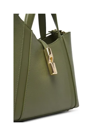 Geanta dama,  piele naturala, verde, One Size INTL