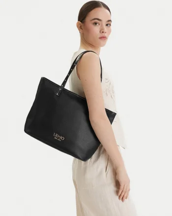 Geanta dama,  ecologica, neagra, One Size INTL