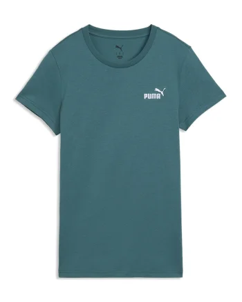 Tricou de bumbac ESS Small No. 1, Verde smarald