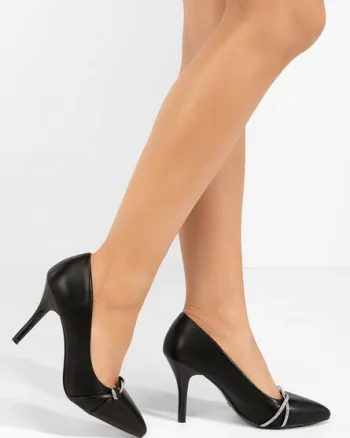 Pantofi stiletto Korinna negri