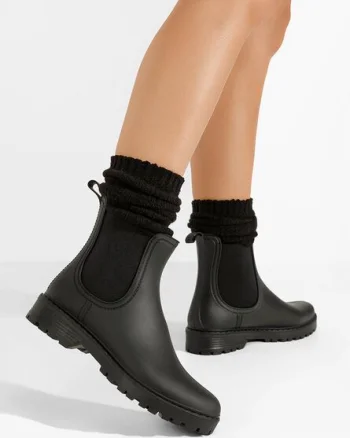 Ghete cauciuc Godiva negre