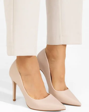 Pantofi stiletto Evangeline bej