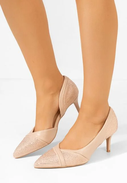 Pantofi stiletto Simone bej
